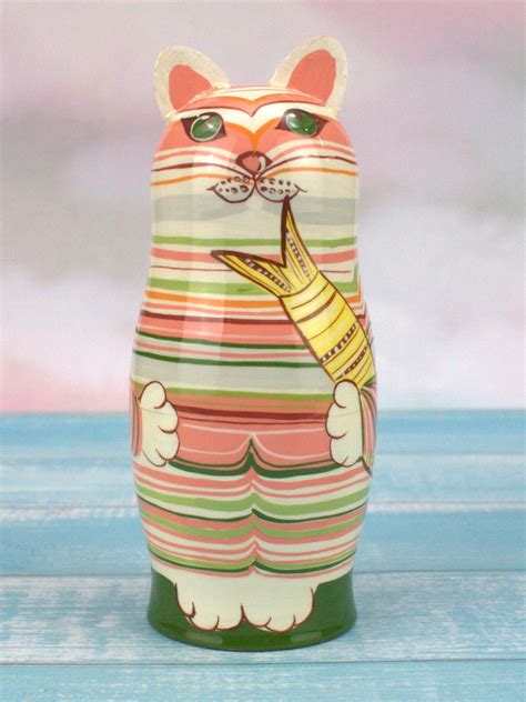 cat matryoshka|matryoshka cat toys.